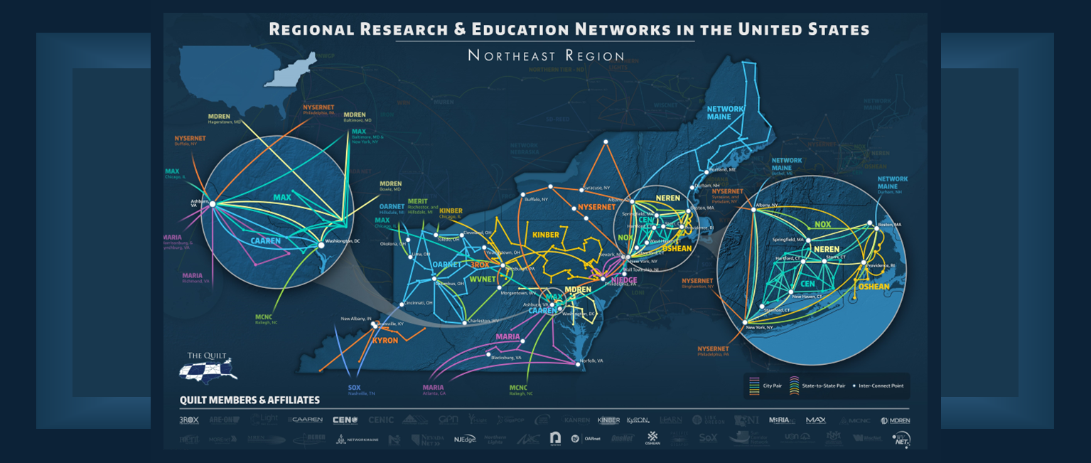 regional map for quilt educations
